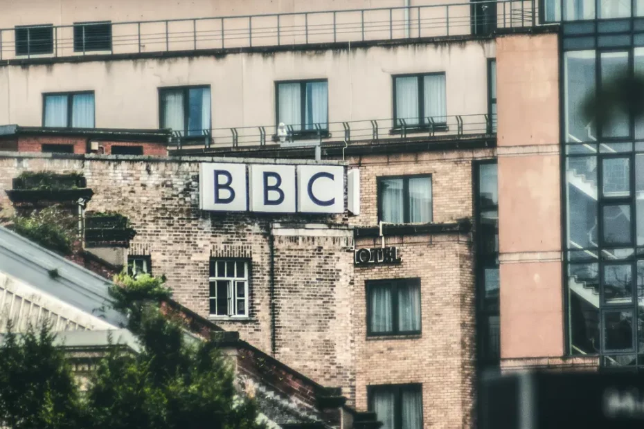 outside of a BBC building