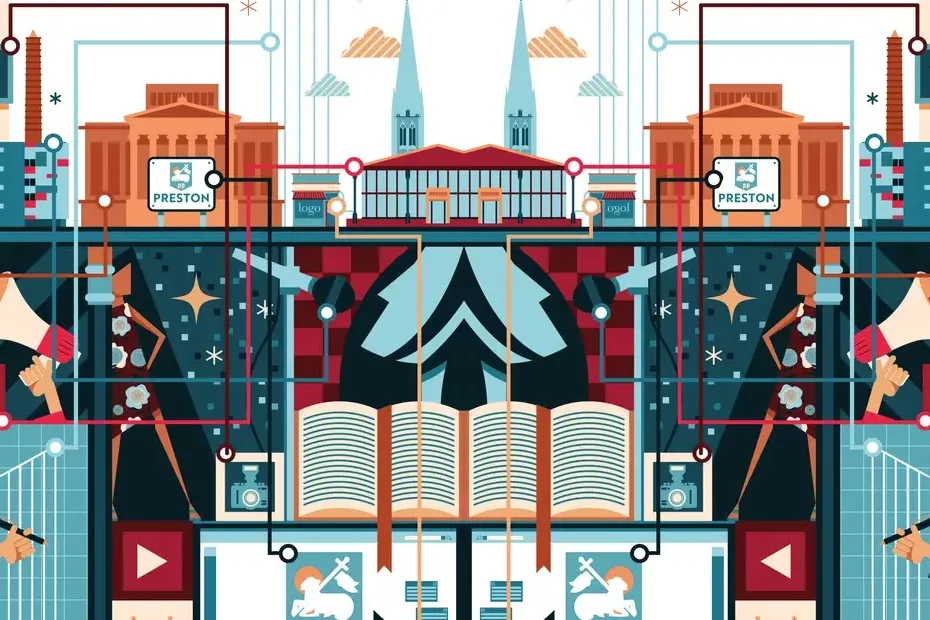 abstract illustration of Preston city