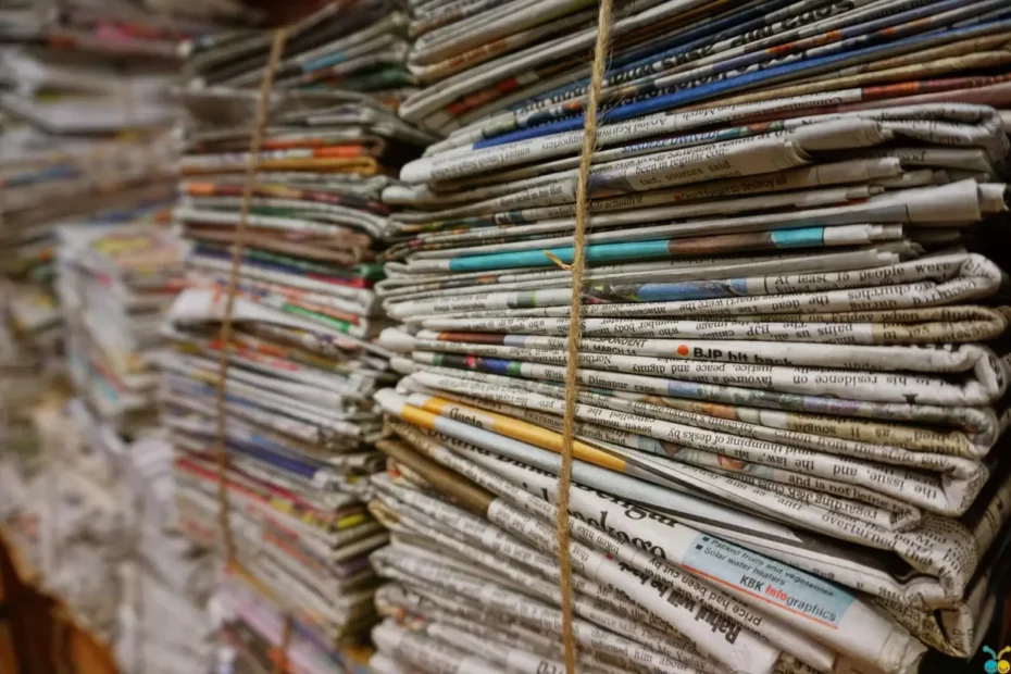Stack of news papers