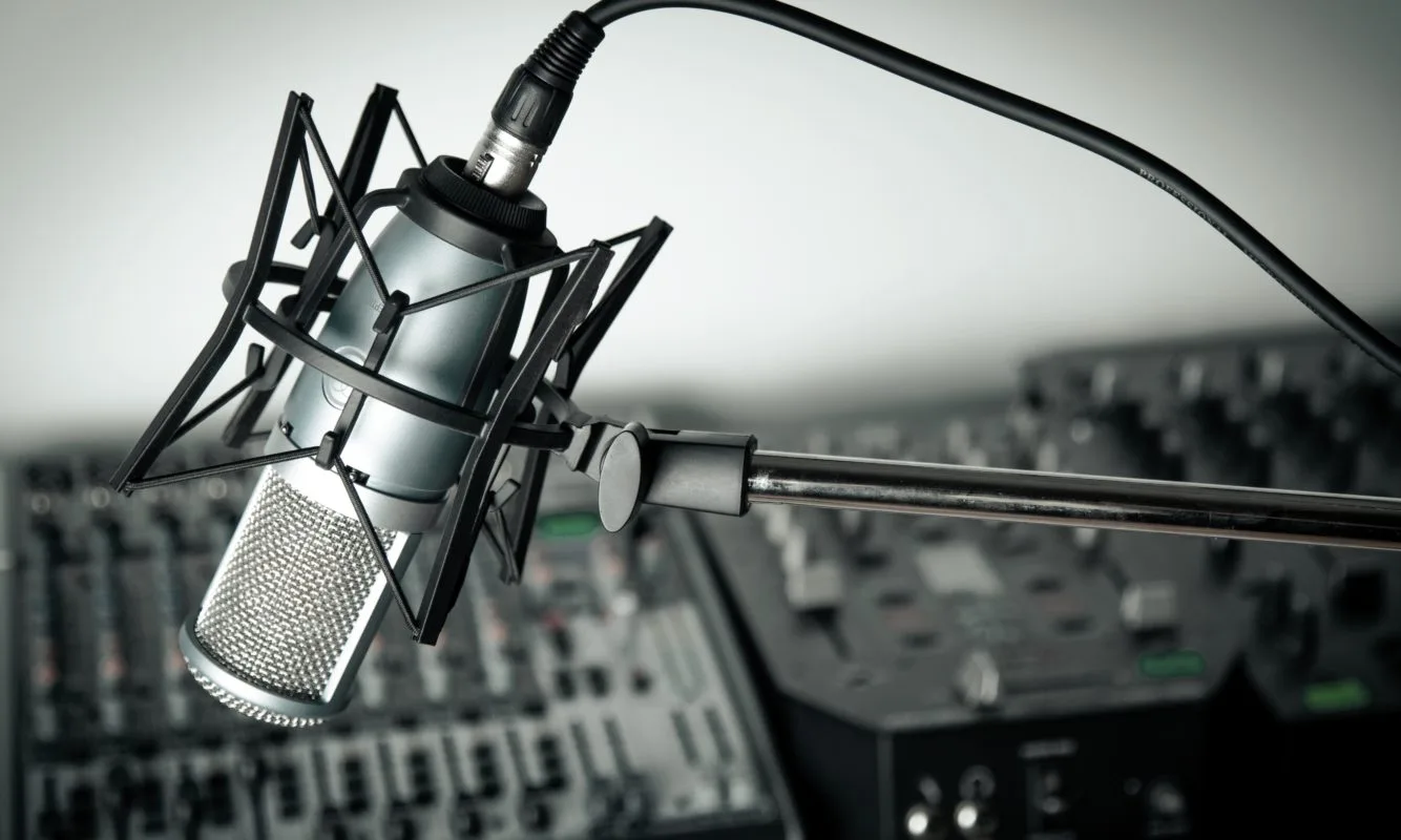 image of a studio microphone