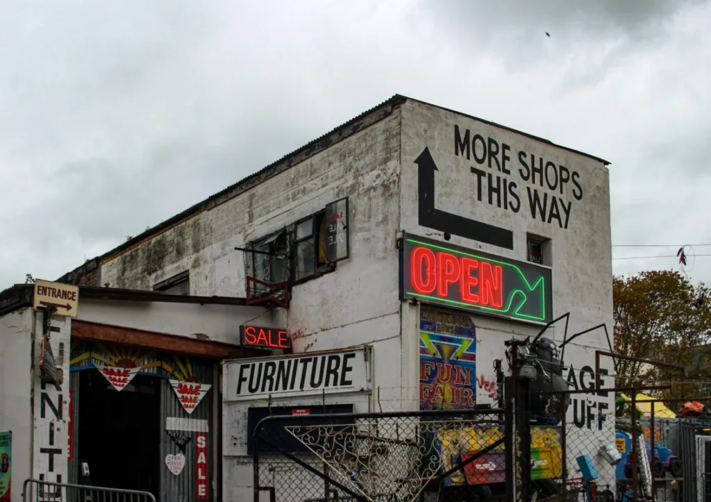 image of urban industrial building with signage on exterior - courtesy of Alyssa Bossom