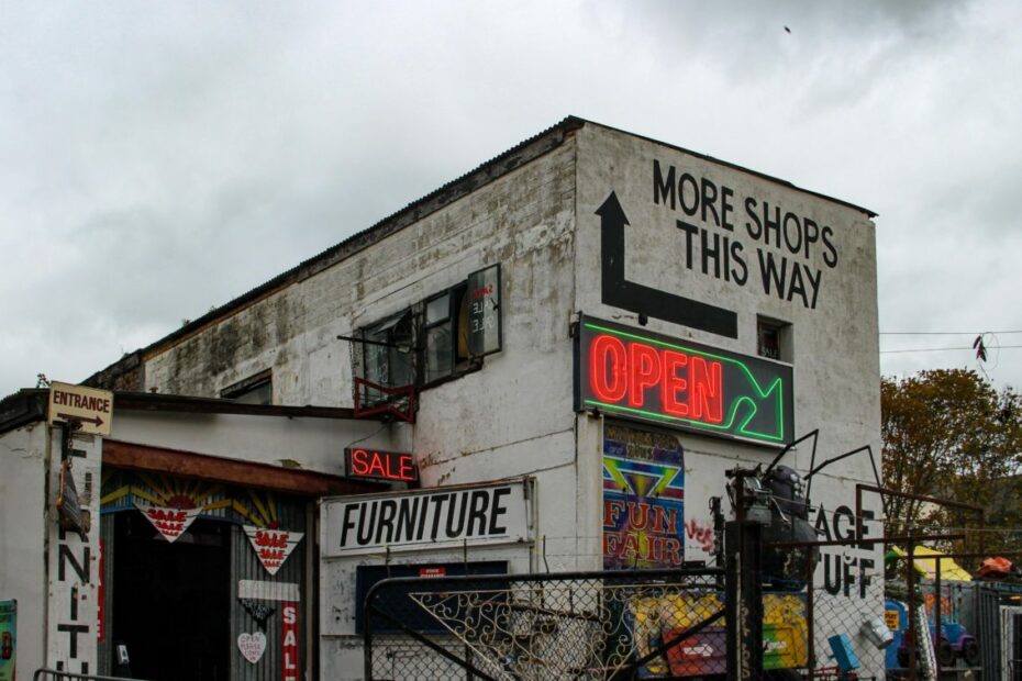 image of urban industrial building with signage on exterior - courtesy of Alyssa Bossom