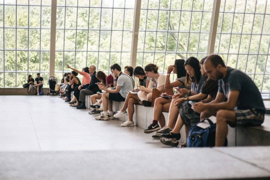 image of people sat in museum - courtesy of Daniel H Tong