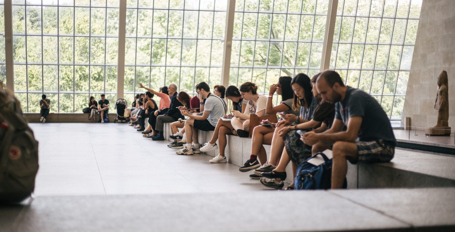 image of people sat in museum - courtesy of Daniel H Tong