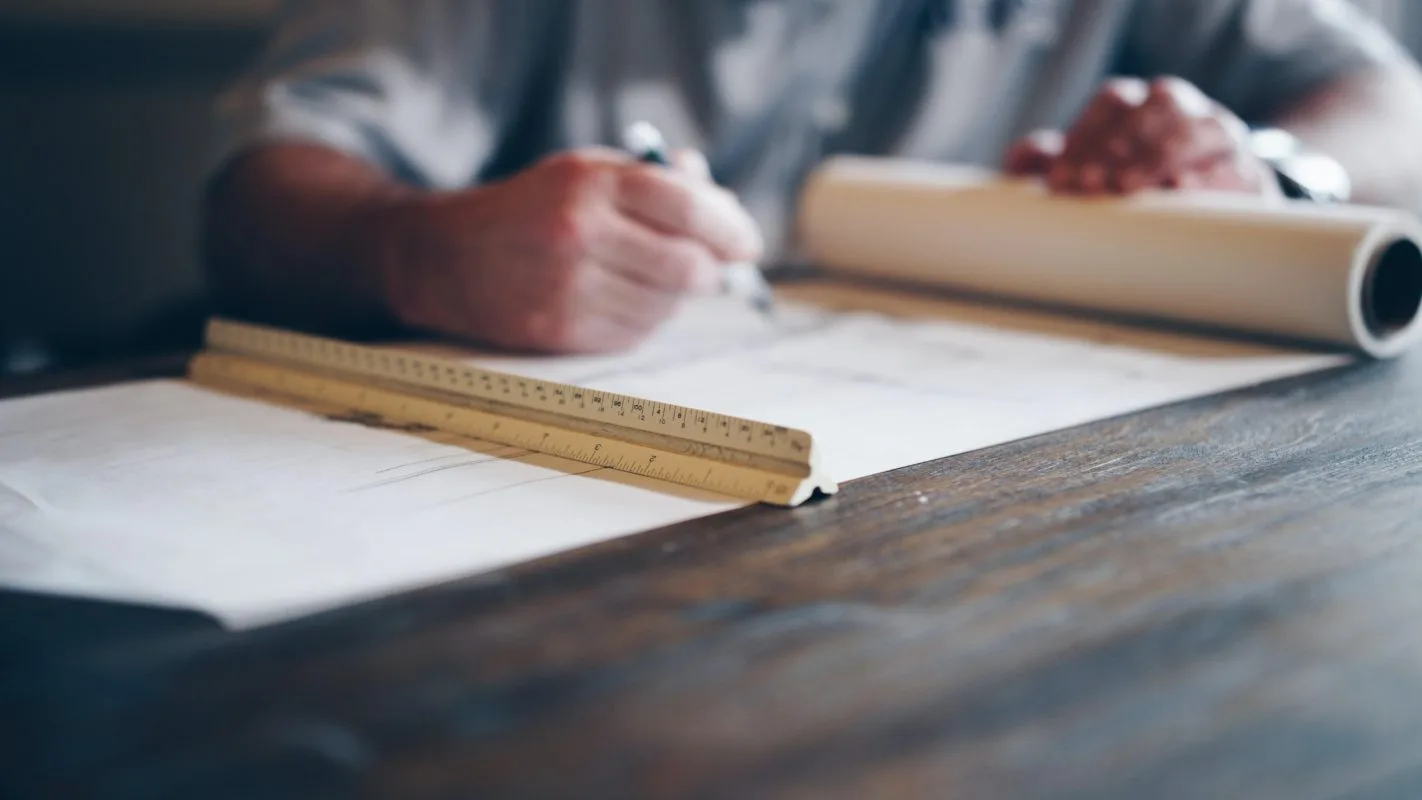 image architect drawing on scroll of planning - courtesy of Daniel McCullough