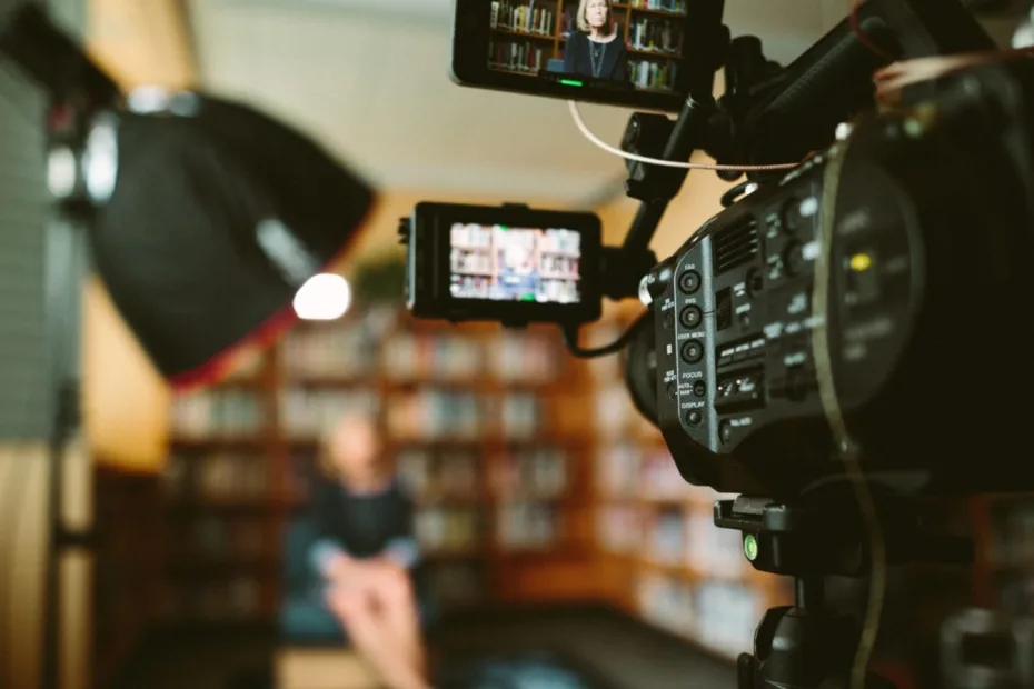 image of camera in library - courtesy of Sam McGhee