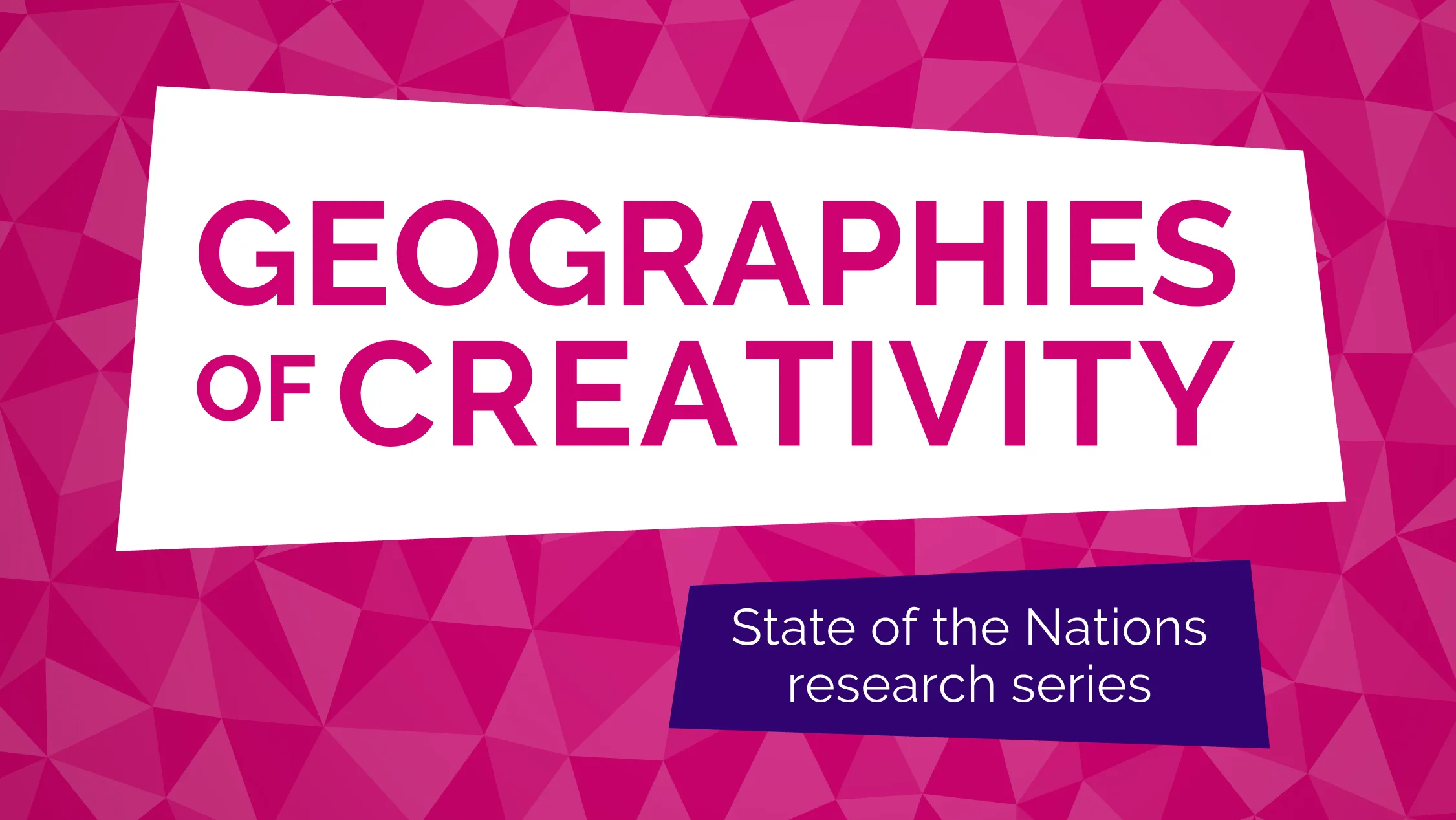 Geographies of Creativity