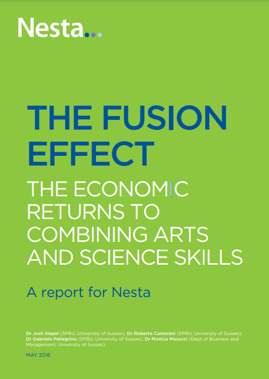 Green report cover for The Fusion Effect 