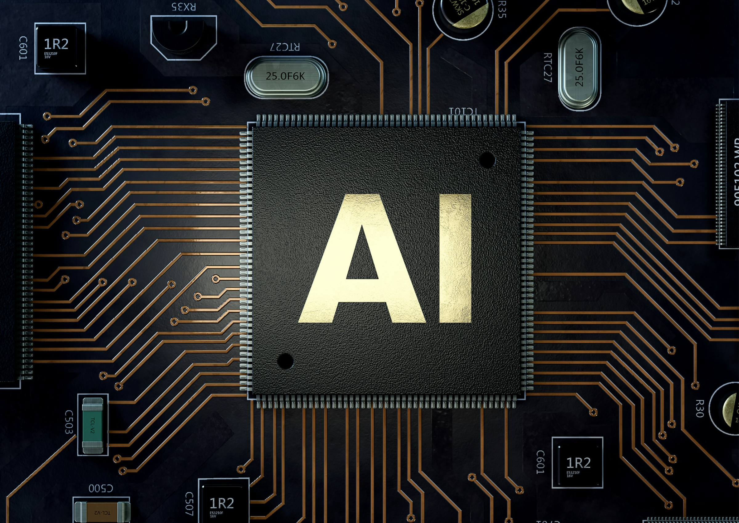 Computer circuit with AI chip