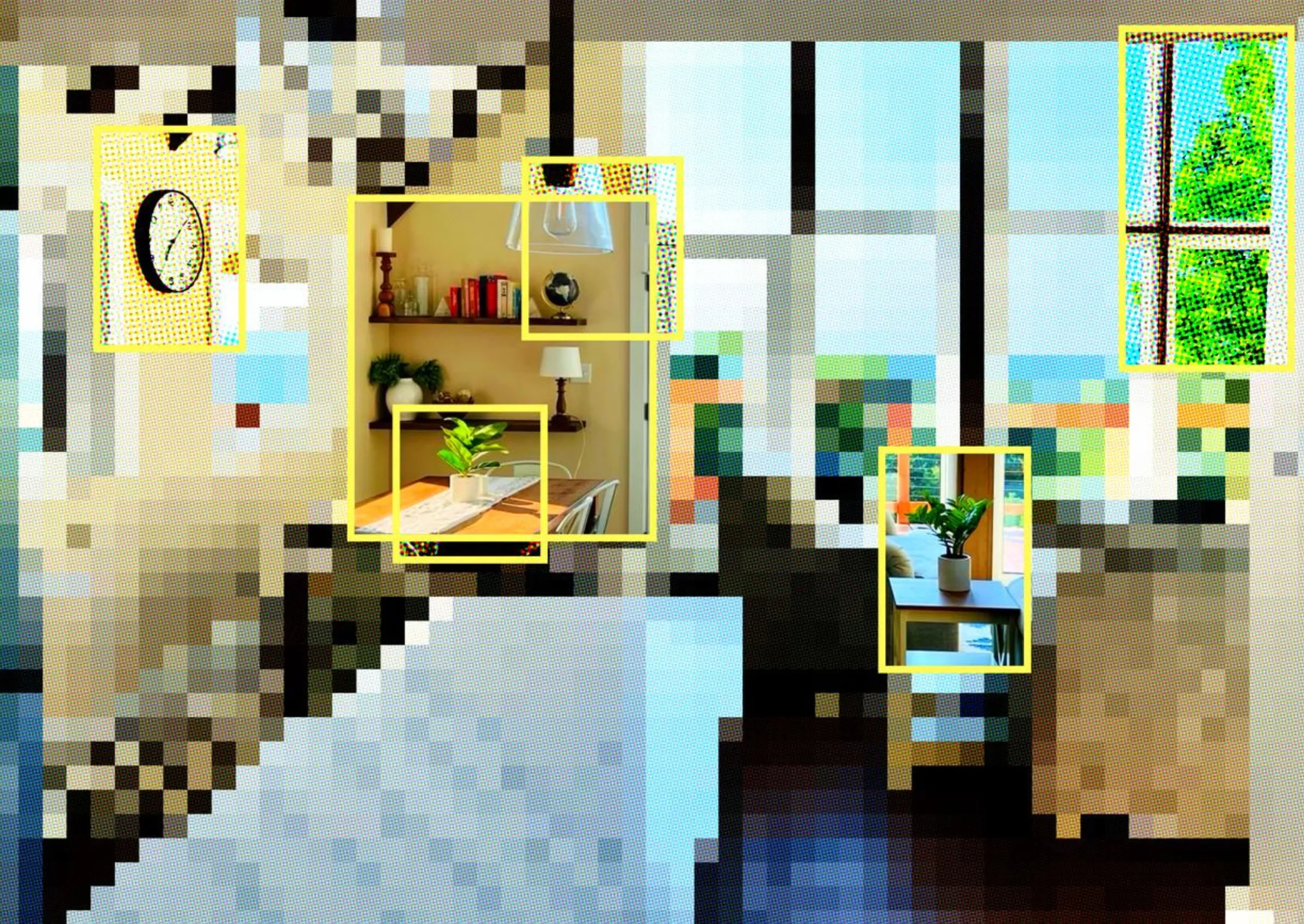Pixellated view of a room with a window - EliseRacine-MorningView -1280x867
