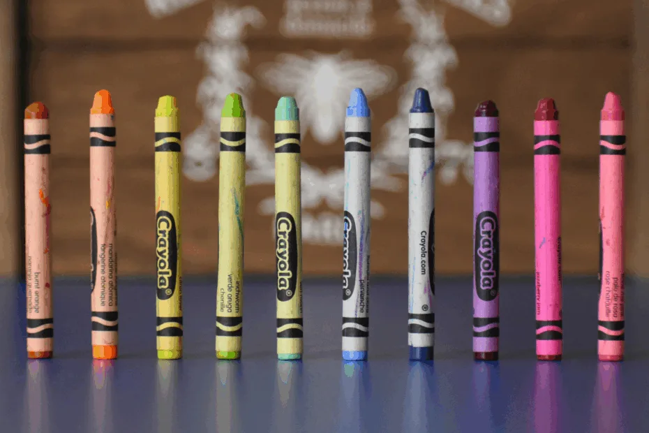 row of coloured crayons - Josh Eckstein unsplash